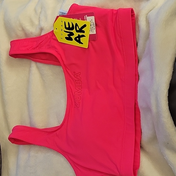 Zumba Vibrant Pink Sports Bra Size S - Picture 1 of 10
